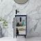 Milano Edge - 400mm Modern Cloakroom Vanity Unit with Basin - Choice of Finish and Handles
