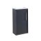 Milano Edge - 400mm Wall Hung Modern Cloakroom Vanity Unit with Basin - Choice of Finish and Handles