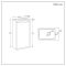 Milano Edge - 400mm Wall Hung Modern Cloakroom Vanity Unit with Basin - Choice of Finish and Handles