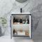 Milano Edge - 610mm Wall Hung Modern Vanity Unit with Basin - Choice of Finish and Handles