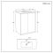 Milano Edge - 810mm Wall Hung Modern Vanity Unit with Basin - Choice of Finish and Handles