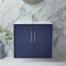 Milano Edge - 810mm Wall Hung Modern Vanity Unit with Basin - Choice of Finish and Handles