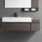 Milano Liana - Waterproof Wall Hung Modern Vanity Unit with Basin - Choice of Size and Finish