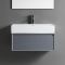 Milano Liana - Waterproof Wall Hung Modern Vanity Unit with Basin - Choice of Size and Finish