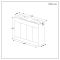 Milano Lurus - 1210mm Modern Vanity Unit with Double Basin - Choice of Finish and Handles