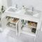 Milano Lurus - 1210mm Modern Vanity Unit with Double Basin - Choice of Finish and Handles