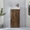 Milano Lurus - 400mm Modern Cloakroom Vanity Unit with Basin - Choice of Finish and Handles