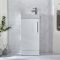 Milano Lurus - 400mm Modern Cloakroom Vanity Unit with Basin - Choice of Finish and Handles
