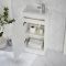 Milano Lurus - 400mm Modern Cloakroom Vanity Unit with Basin - Choice of Finish and Handles