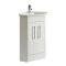 Milano Lurus - 580mm Modern Cloakroom Corner Vanity Unit with Basin - Choice of Handles