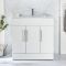 Milano Lurus - 810mm Modern Vanity Unit with Basin - Choice of Finish and Handles