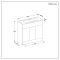 Milano Lurus - 810mm Modern Vanity Unit with Basin - Choice of Finish and Handles