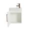 Milano Lurus - 400mm Compact Wall Hung Cloakroom Vanity Unit and Basin - Choice of Finish and Handles