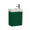 Milano Lurus - 400mm Compact Wall Hung Cloakroom Vanity Unit and Basin - Choice of Finish and Handles