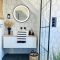 Milano Rivington - White Modern Rectangular Countertop Basin with Wall Mounted Mixer Tap - 610mm x 350mm