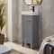 Milano Aston - 400mm Traditional Cloakroom Vanity Unit with Basin - Choice of Finish and Handles