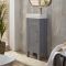 Milano Aston - 400mm Traditional Cloakroom Vanity Unit with Basin - Choice of Finish and Handles