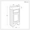 Milano Thornton - 400mm Traditional Cloakroom Vanity Unit with Basin - Choice of Finish and Handles