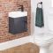 Milano Thornton - 400mm Wall Hung Traditional Cloakroom Vanity Unit with Basin - Choice of Finish and Handles