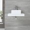 White Floating Shelf & Counter Top Basin