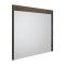 Milano Bexley - Dark Oak Modern 600mm Vanity Unit, WC unit, Pan, Three Storage Units and Mirror