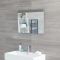 Milano Oxley - Grey Modern Wall Hung Mirror - 700mm x 500mm