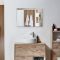 Milano Bexley - Light Oak Modern Wall Hung Mirror - 700mm x 500mm