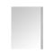 Milano Oxley - White Modern Wall Hung Mirror - 700mm x 500mm