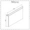 Milano Oxley - White Modern Wall Hung Mirror - 700mm x 500mm