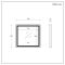 Milano Bromley - Modern Waterproof LED Mirror - 750mm x 700mm - Choice of Finish