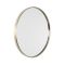 Milano - Brushed Gold Round Wall Hung Mirror - 600mm