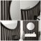 Milano Annalise - Black Round Wall Hung Mirror - 600mm