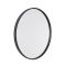 Milano Annalise - Black Round Wall Hung Mirror - 600mm
