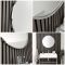 Milano Annalise - Chrome Round Wall Hung Mirror - 600mm