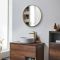 Milano Annalise - Brushed Brass Round Wall Hung Mirror - 600mm