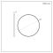 Milano Annalise - Brushed Brass Round Wall Hung Mirror - 600mm