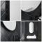 Milano Gianna - Black Oval Wall Hung Mirror - 1000mm x 400mm