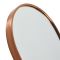Milano Gianna - Brushed Copper Oval Wall Hung Mirror - 1000mm x 400mm