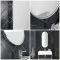 Milano Gianna - Chrome Oval Wall Hung Mirror - 1000mm x 400mm