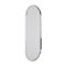 Milano Gianna - Chrome Oval Wall Hung Mirror - 1000mm x 400mm