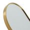 Milano Gianna - Brushed Brass Oval Wall Hung Mirror - 1000mm x 400mm