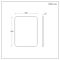 Milano Arne - Black Modern Wall Hung Mirror - 600mm x 800mm