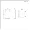 Milano Ava - Modern Arched Mirrored Cabinet - 400mm x 750mm