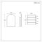 Milano Ava - Modern Arched Mirrored Cabinet - 500mm x 750mm