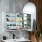 Milano Ava - Modern Arched Mirrored Cabinet - 600mm x 900mm