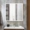 Milano Amelia - Modern LED Mirrored Cabinet - 750mm x 750mm