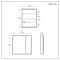 Milano Amelia - Modern LED Mirrored Cabinet - 750mm x 750mm