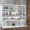 Milano Amelia - Modern LED Mirrored Cabinet - 900mm x 750mm