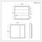 Milano Amelia - Modern LED Mirrored Cabinet - 900mm x 750mm