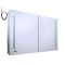 Milano Ossa - Modern LED Anti-Fog LED Mirrored Cabinet - 1200mm x 750mm
